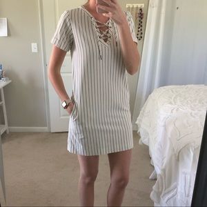 Madwell Blue & White Stripe Dress